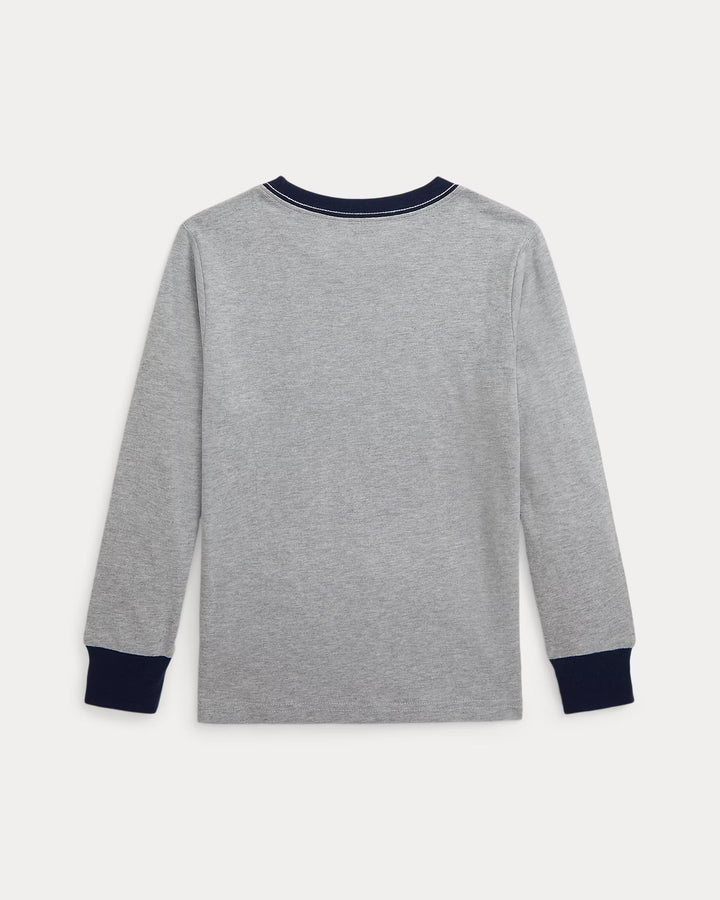 Ralph Lauren Corduroy-Logo Cotton Long-Sleeve Tee