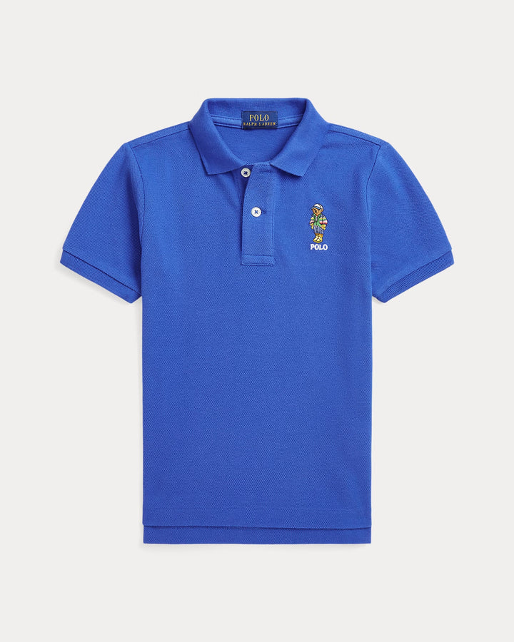 Ralph Lauren Polo Bear Cotton Mesh Polo Shirt