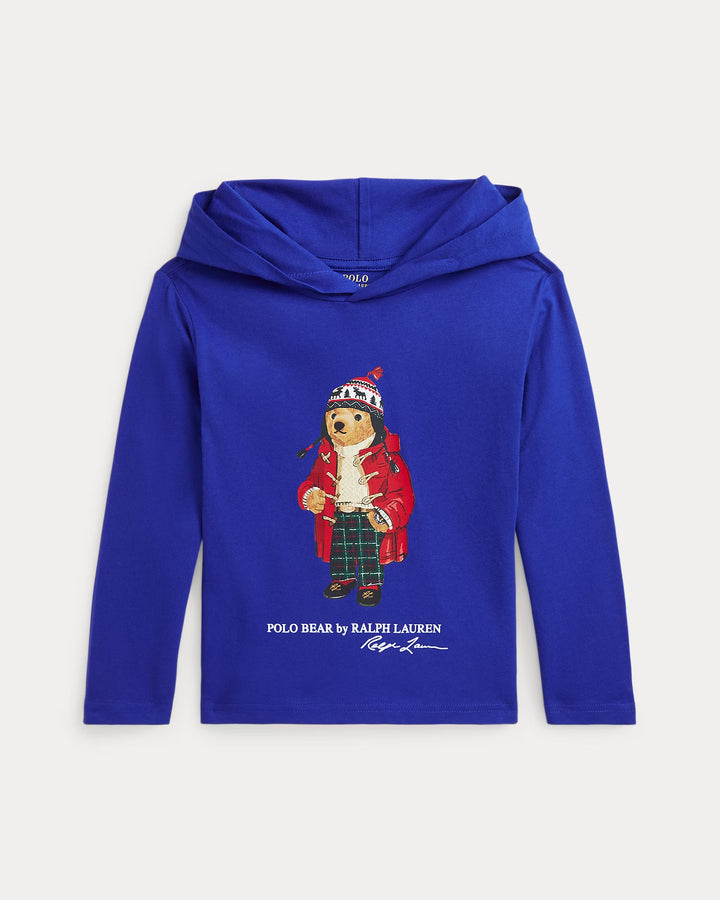 Ralph Lauren Polo Bear Cotton Jersey Hooded Tee