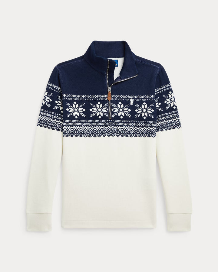 Ralph Lauren Snowflake Double-Knit Pullover