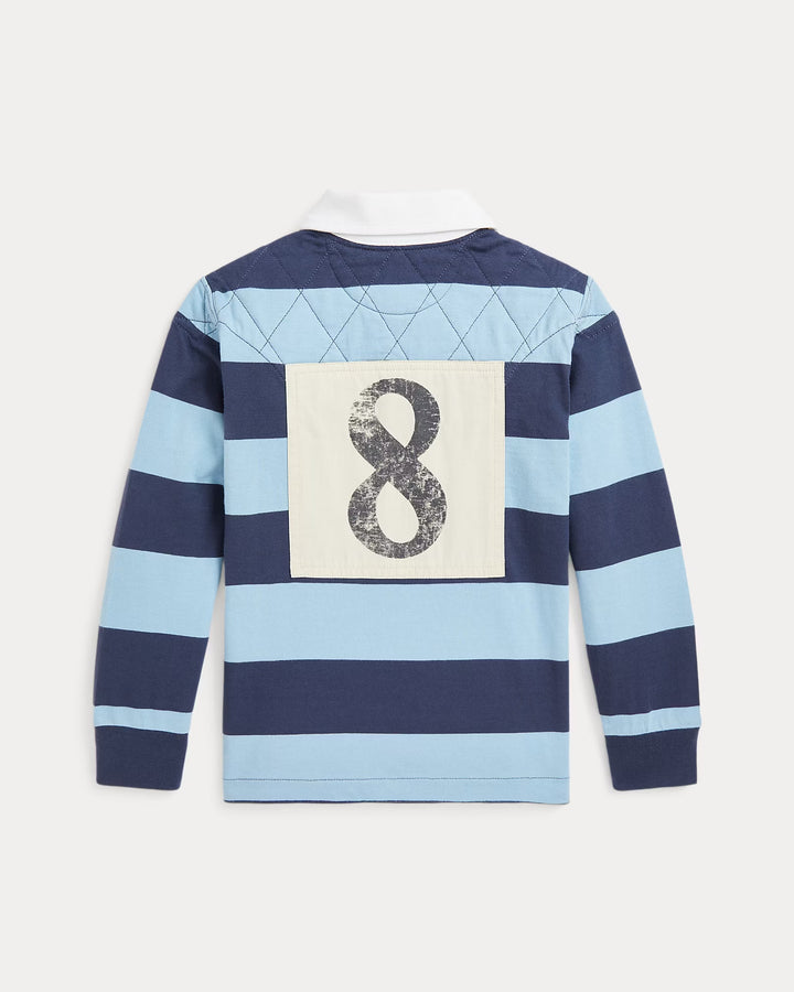 Ralph Lauren Striped Cotton Jersey Rugby Shirt