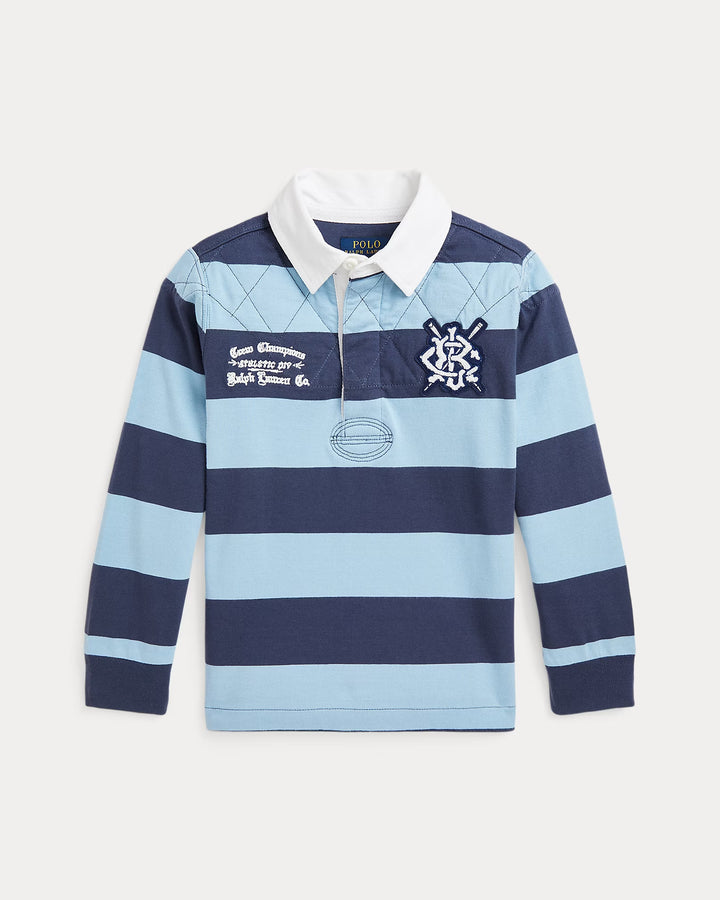 Ralph Lauren Striped Cotton Jersey Rugby Shirt