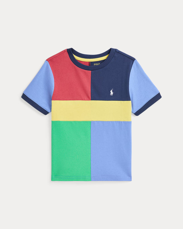Ralph Lauren Color-Blocked Cotton Jersey Tee