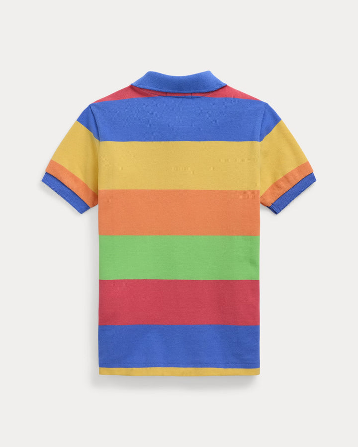 Ralph Lauren Striped Cotton Mesh Polo Shirt