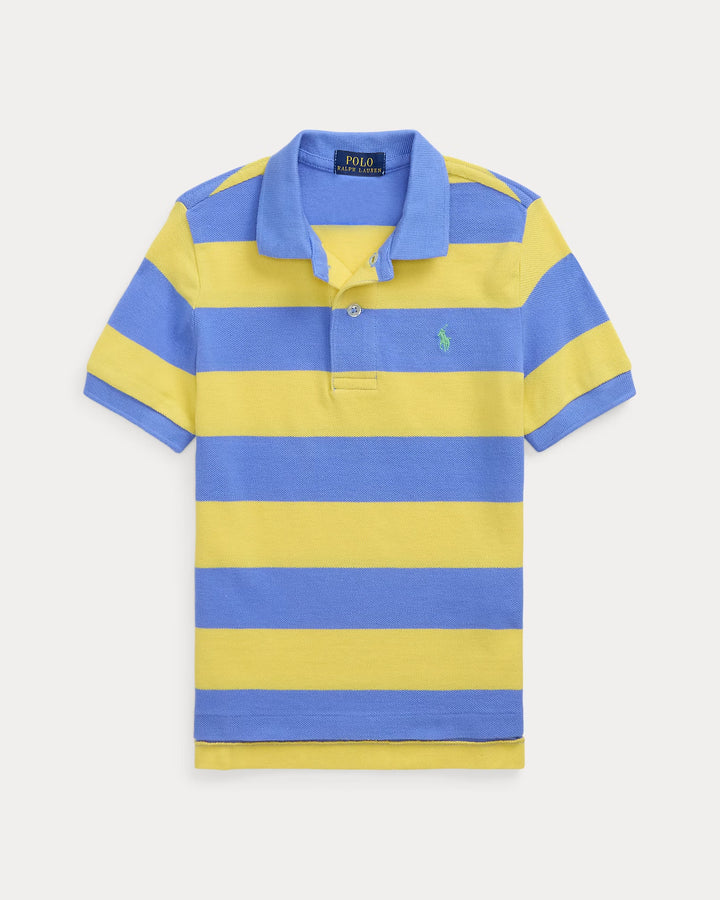 Ralph Lauren Striped Cotton Mesh Polo Shirt