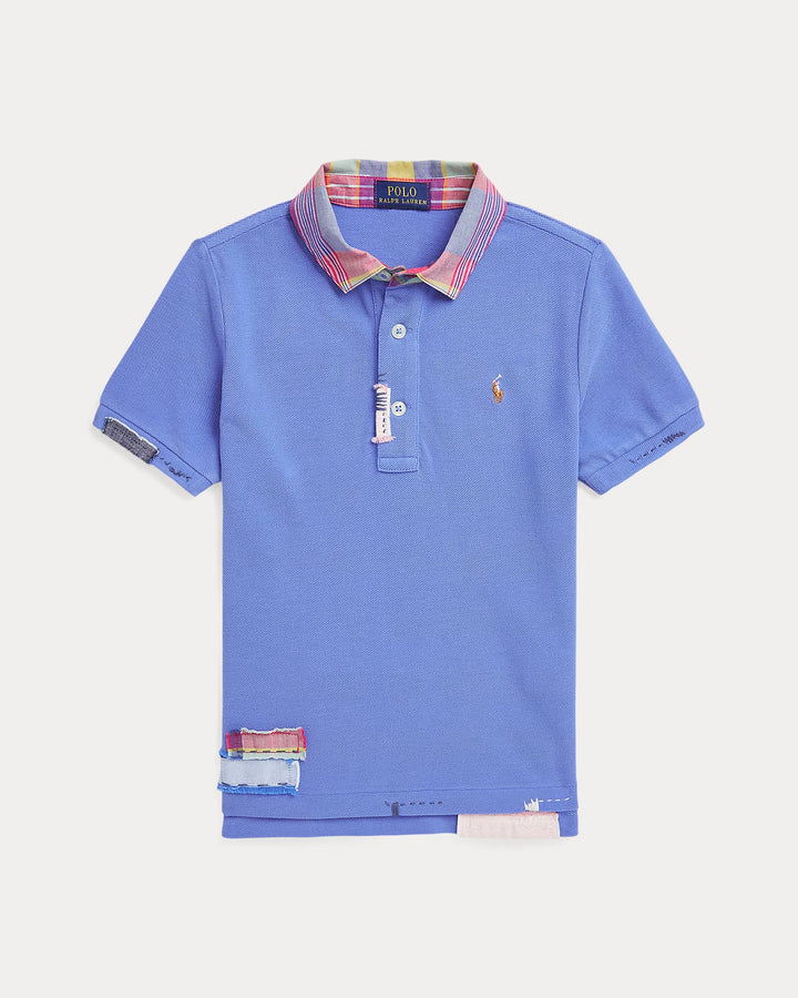 Ralph Lauren Distressed Cotton Mesh Polo Shirt