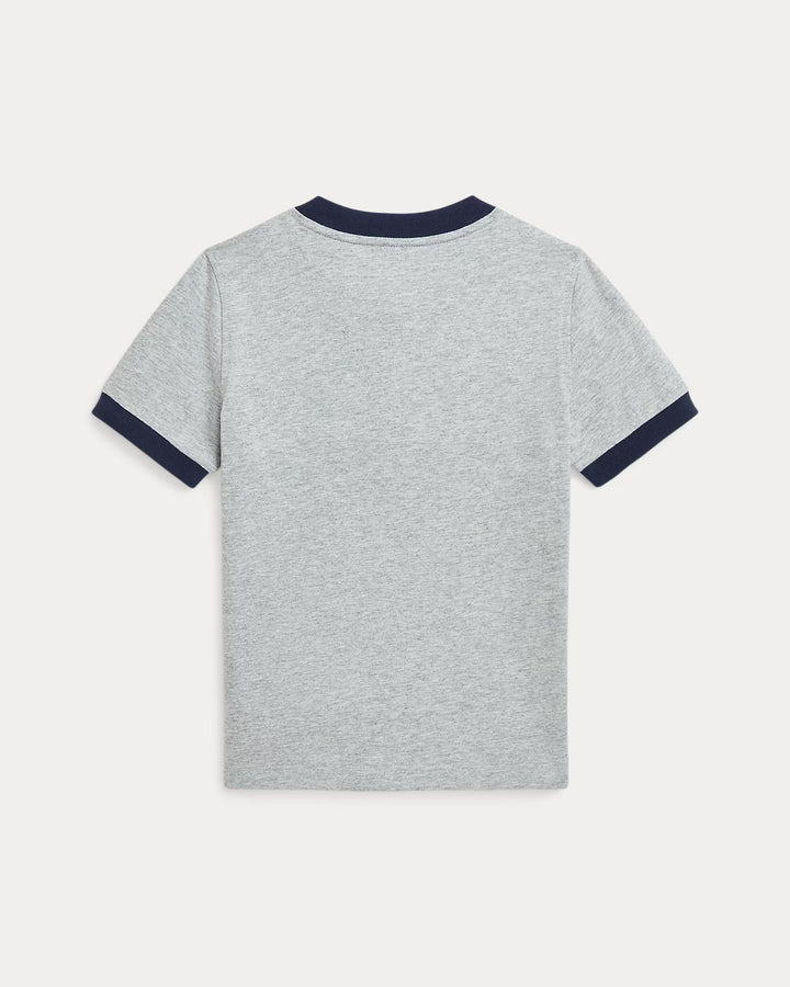 Ralph Lauren Baseball-Logo Cotton Henley Shirt