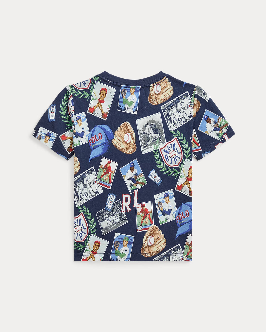 Ralph Lauren Baseball-Print Cotton Jersey Tee