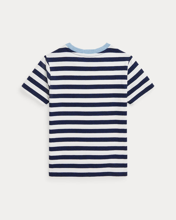 Ralph Lauren Striped Cotton Jersey Ringer Tee