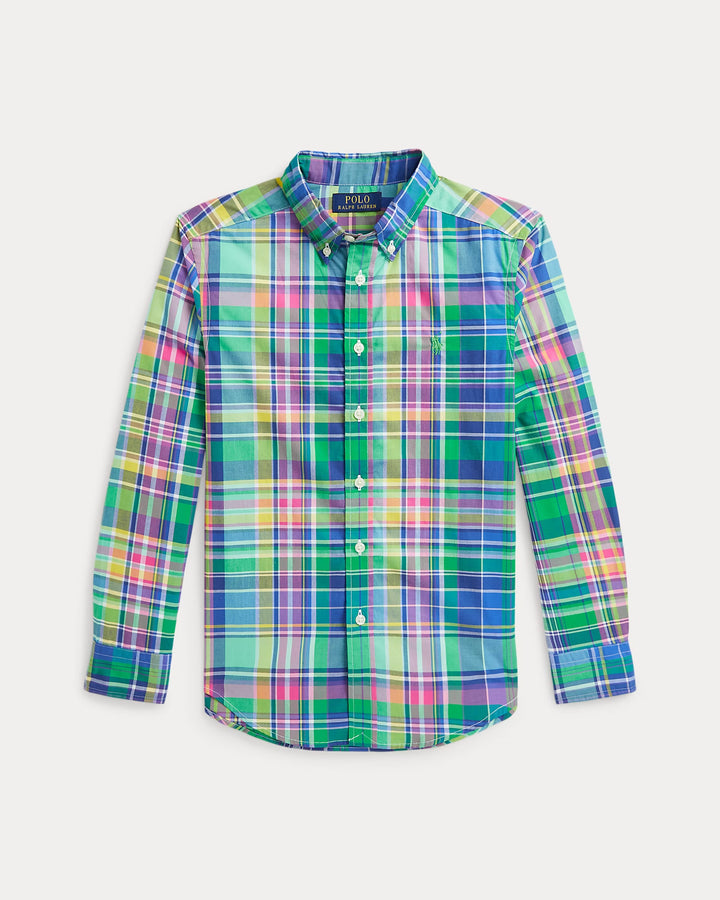 Ralph Lauren Plaid Cotton Poplin Shirt