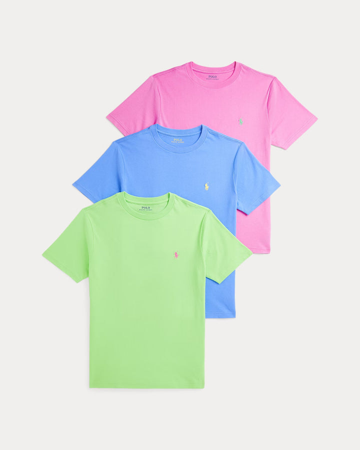Ralph Lauren Cotton Jersey Crewneck Tee 3-Pack