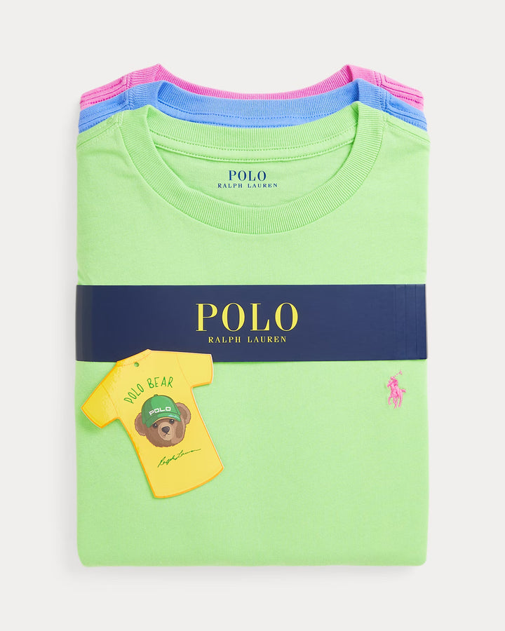 Ralph Lauren Cotton Jersey Crewneck Tee 3-Pack