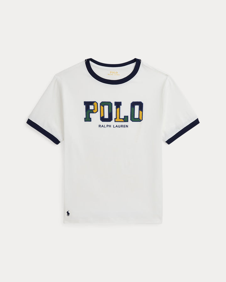 Ralph Lauren Corduroy-Logo Cotton Jersey Tee