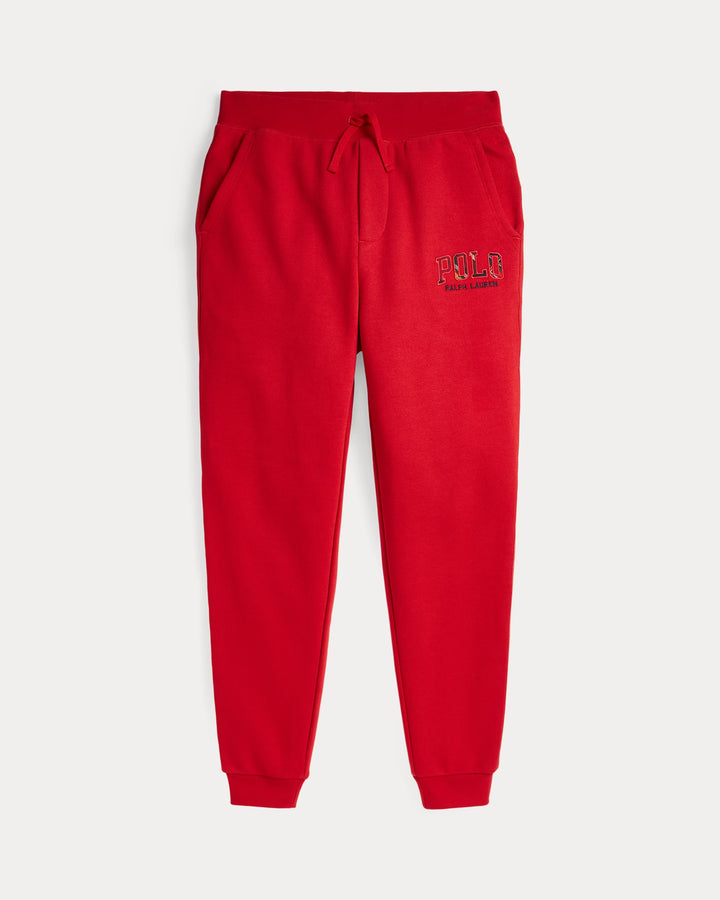 Ralph Lauren Plaid-Logo Fleece Jogger Pant