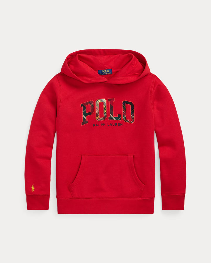 Ralph Lauren Plaid-Logo Fleece Hoodie