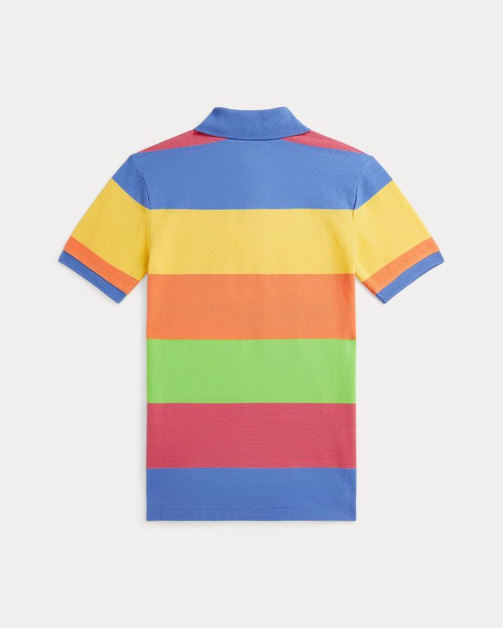 Ralph Lauren Striped Cotton Mesh Polo Shirt