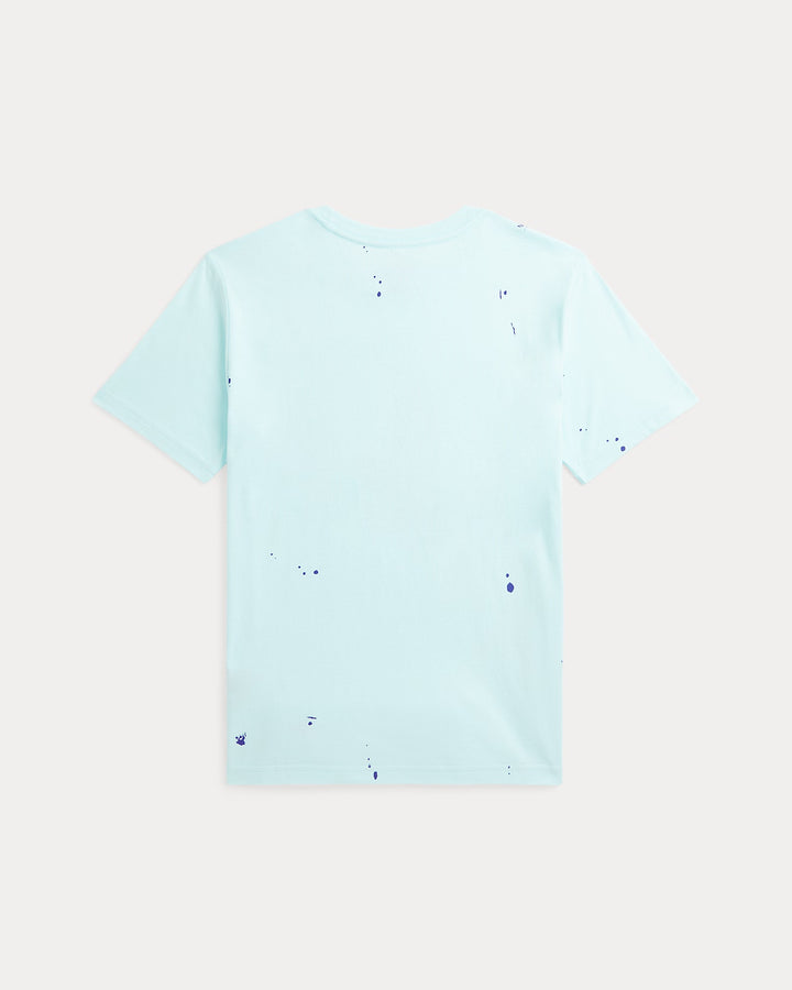 Ralph Lauren Big Pony Paint-Splatter-Print Cotton Tee