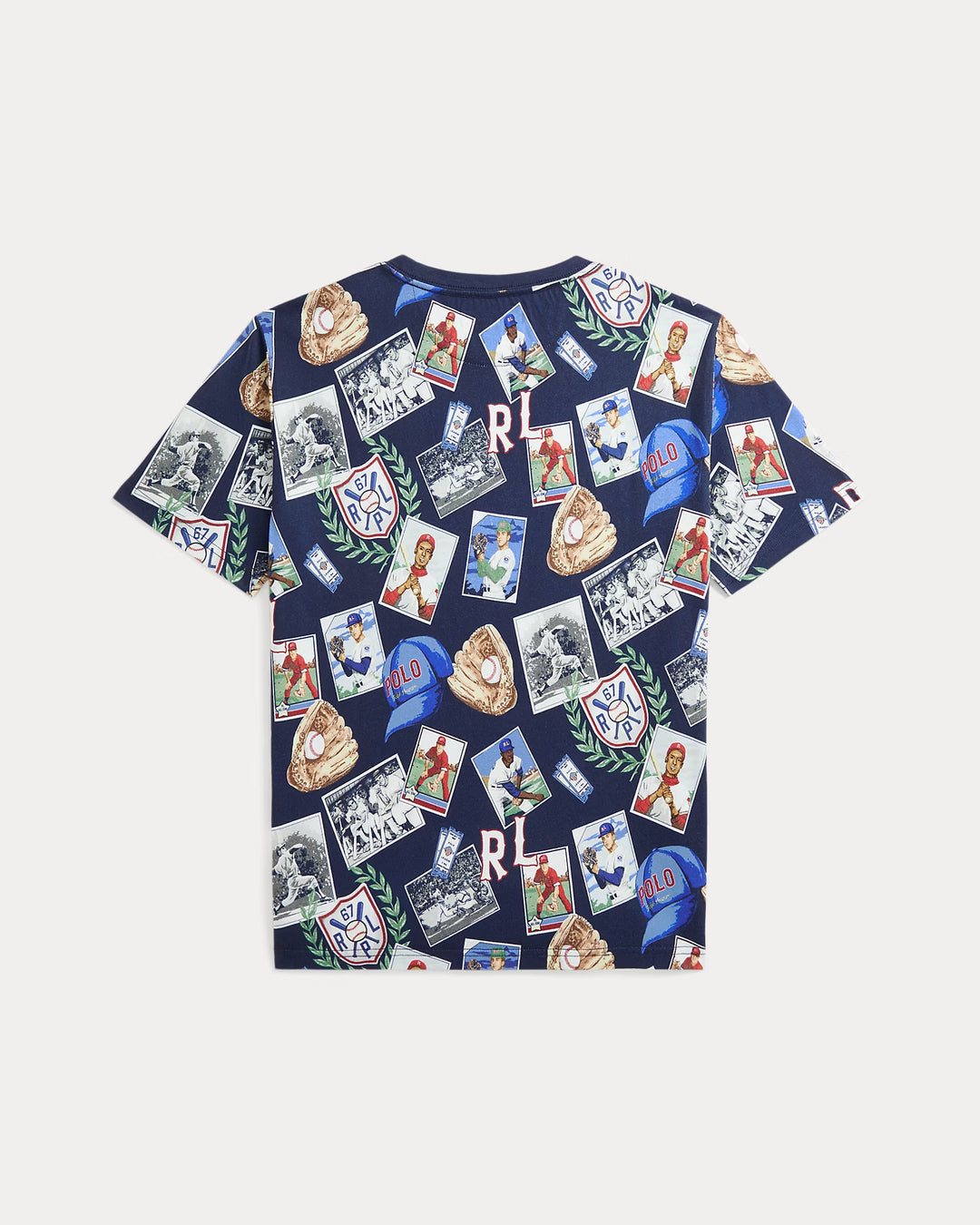 Ralph Lauren Baseball-Print Cotton Jersey Tee