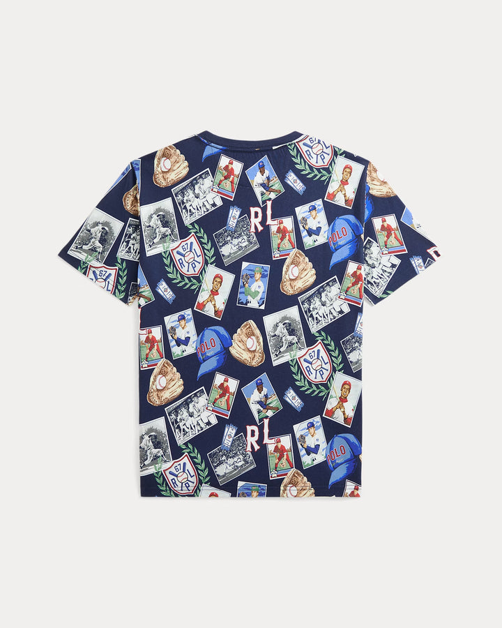Ralph Lauren Baseball-Print Cotton Jersey Tee