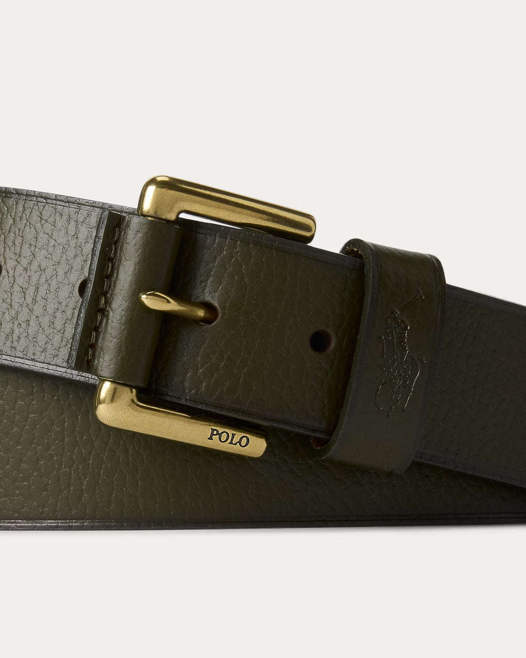 Ralph Lauren Signature Pony Leather Belt