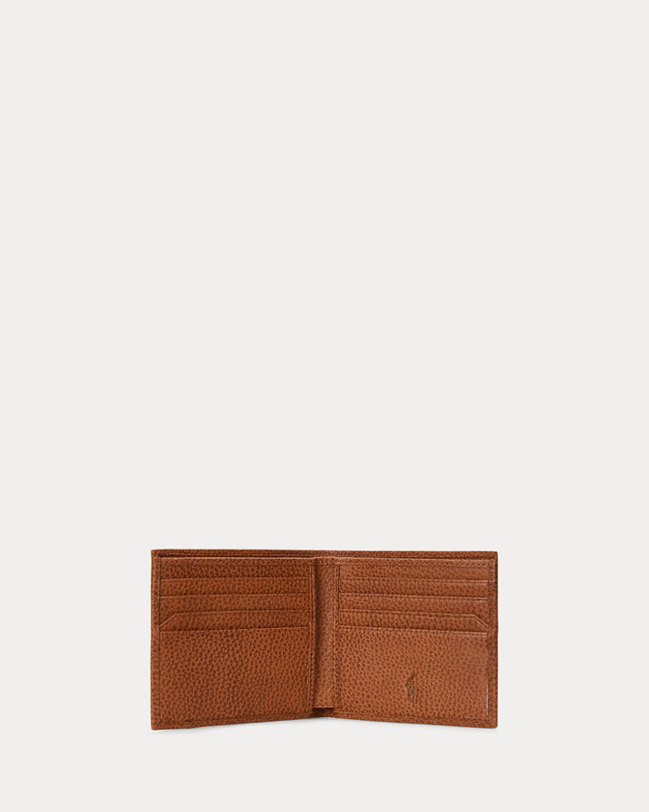 Ralph Lauren Pebbled Leather Billfold Wallet