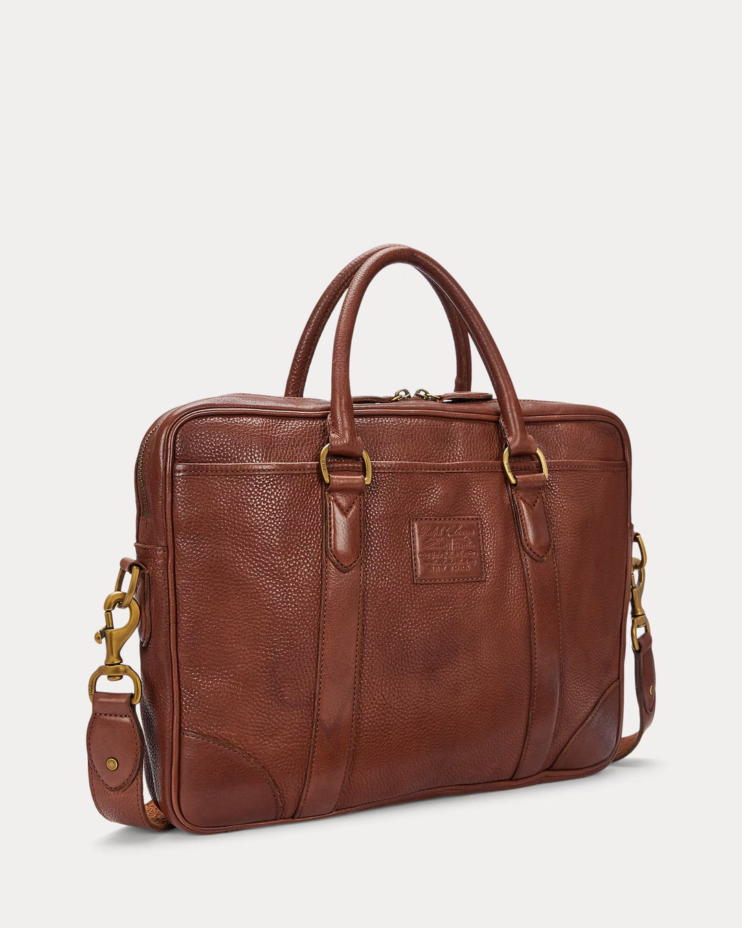 Ralph Lauren Heritage Leather Messenger Bag