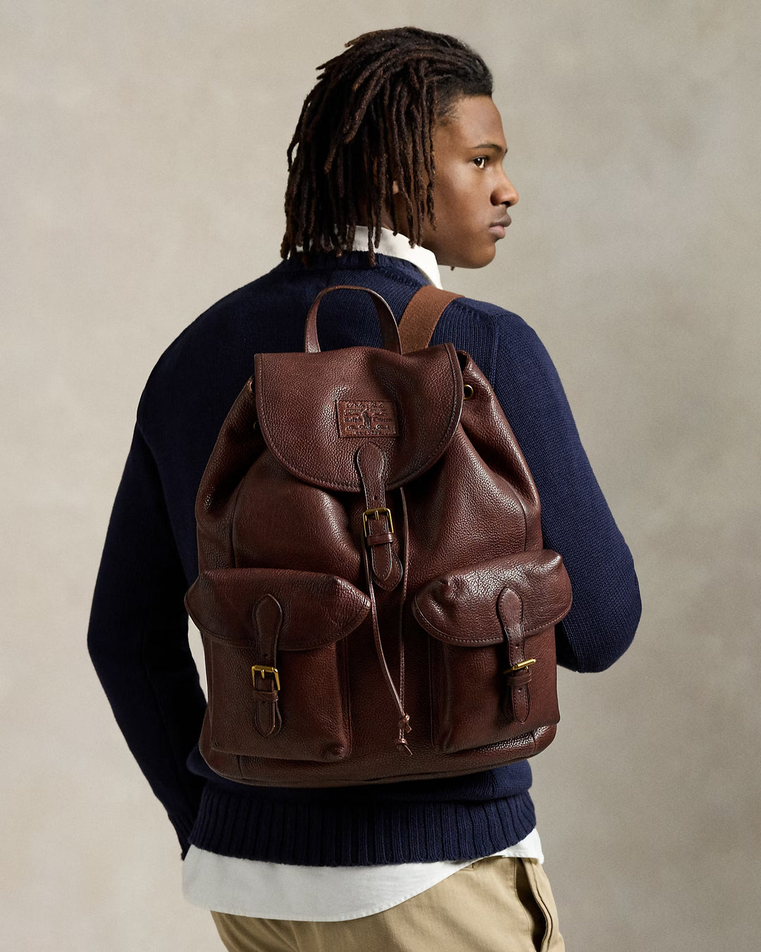 Ralph Lauren Heritage Leather Backpack
