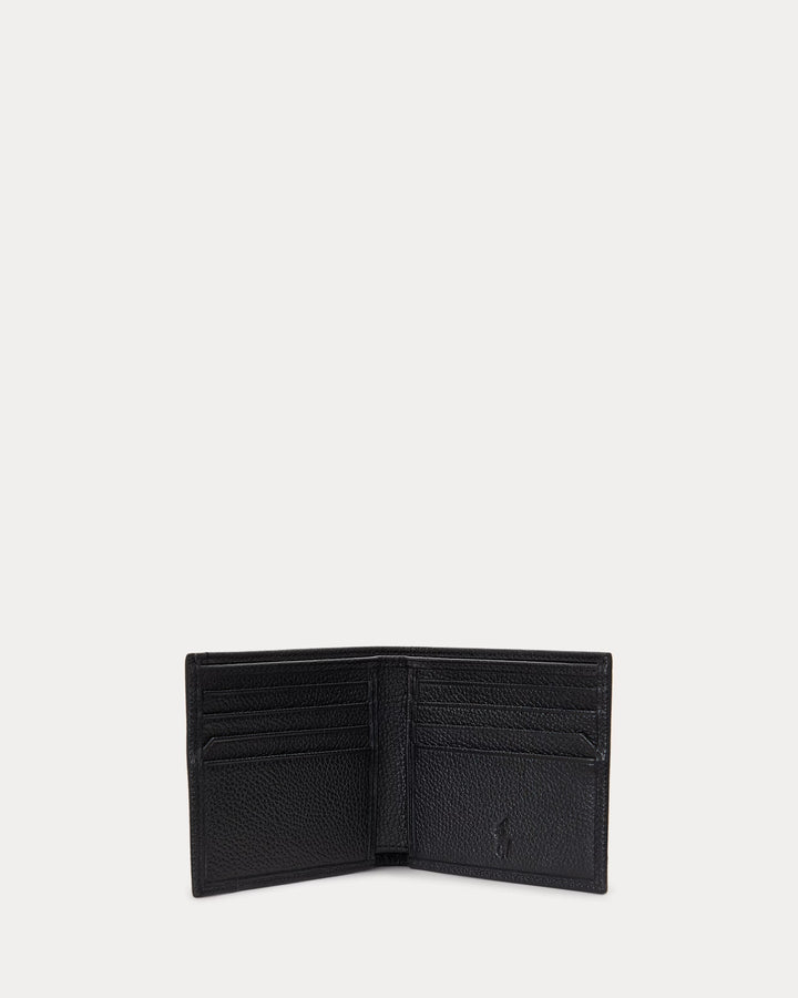 Ralph Lauren Pebbled Leather Billfold Wallet