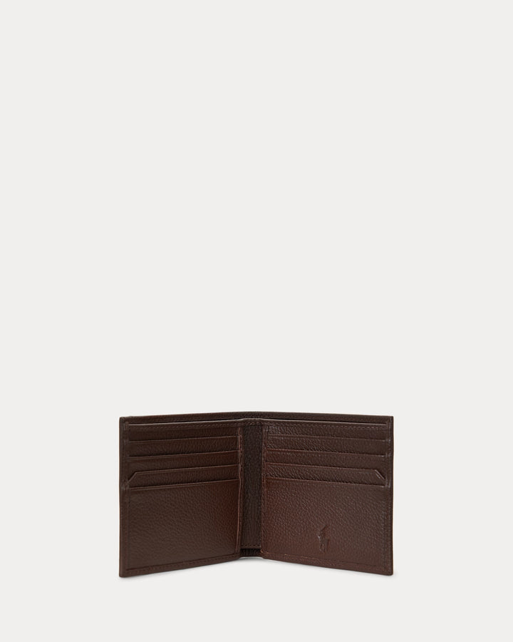 Ralph Lauren Pebbled Leather Billfold Wallet