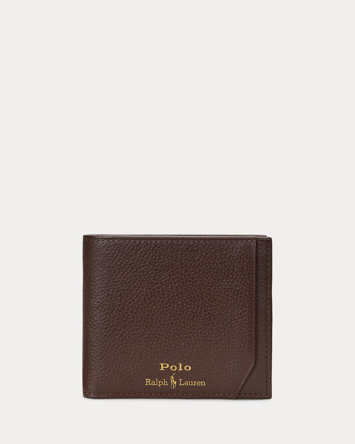 Ralph Lauren Pebbled Leather Billfold Wallet