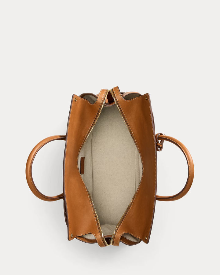 Ralph Lauren Bedford Calfskin Weekender Bag