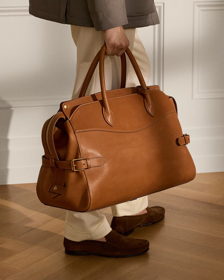 Ralph Lauren Bedford Calfskin Weekender Bag
