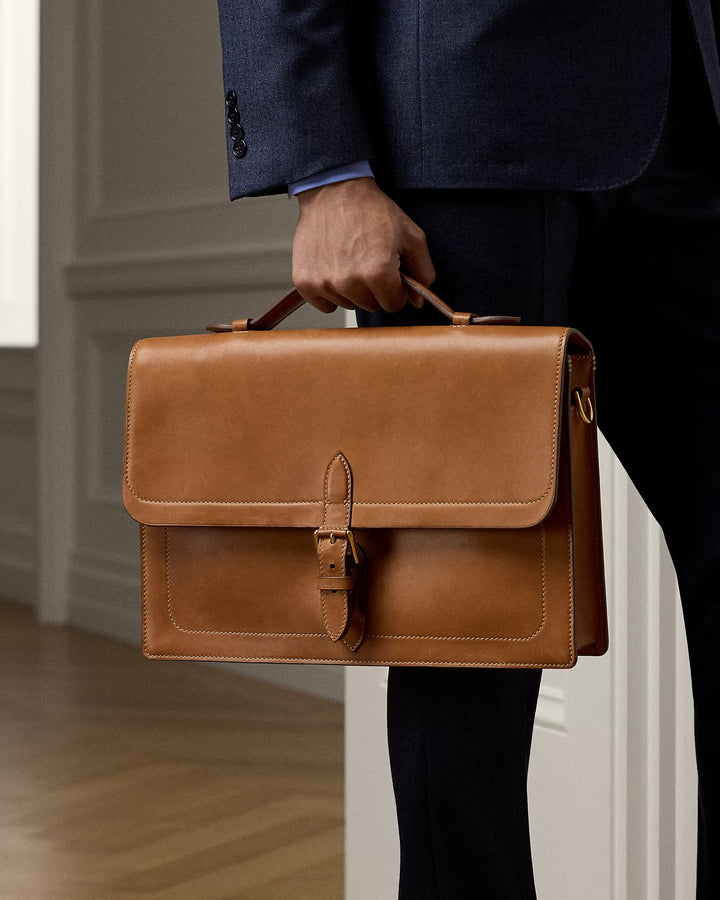 Ralph Lauren Bedford Calfskin Briefcase
