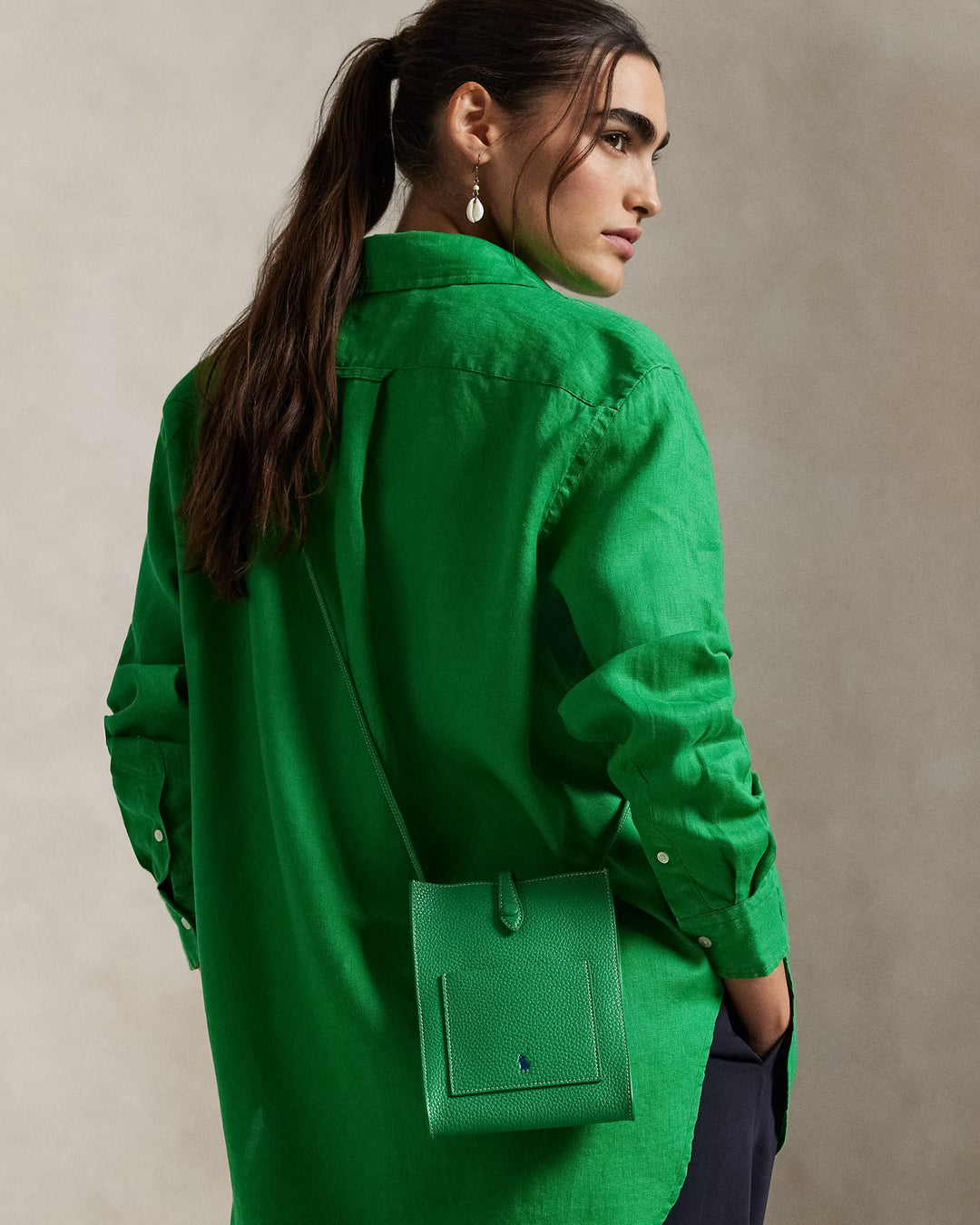 Ralph Lauren Polo Play Leather Pocket Crossbody