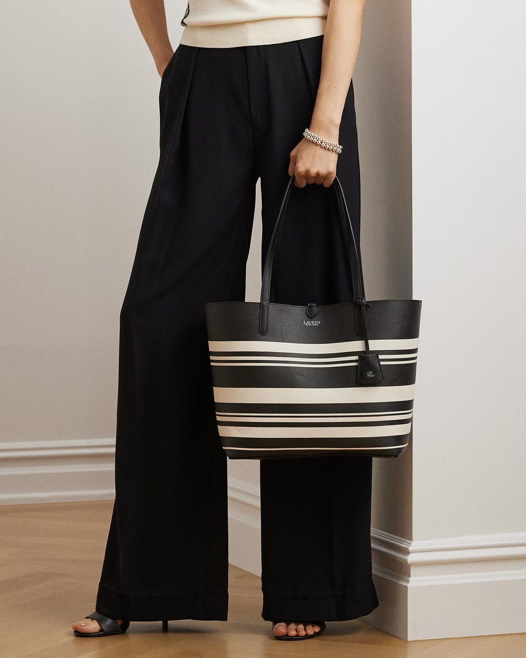 Ralph Lauren Striped Large Reversible Tote Bag