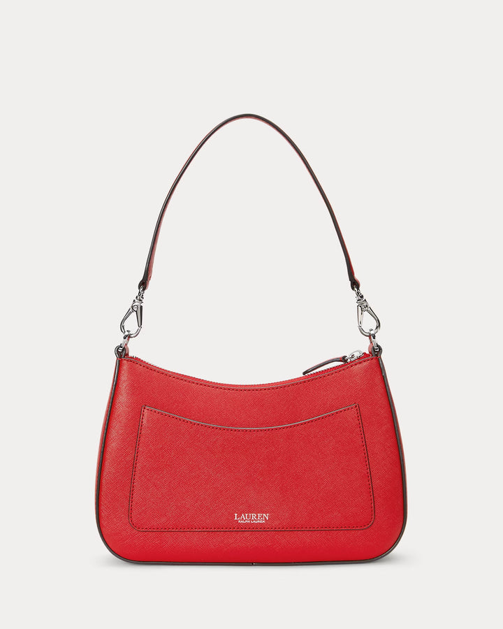 Ralph Lauren Crosshatch Leather Medium Danni Bag