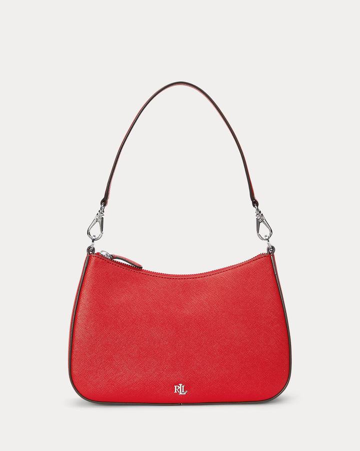 Ralph Lauren Crosshatch Leather Medium Danni Bag