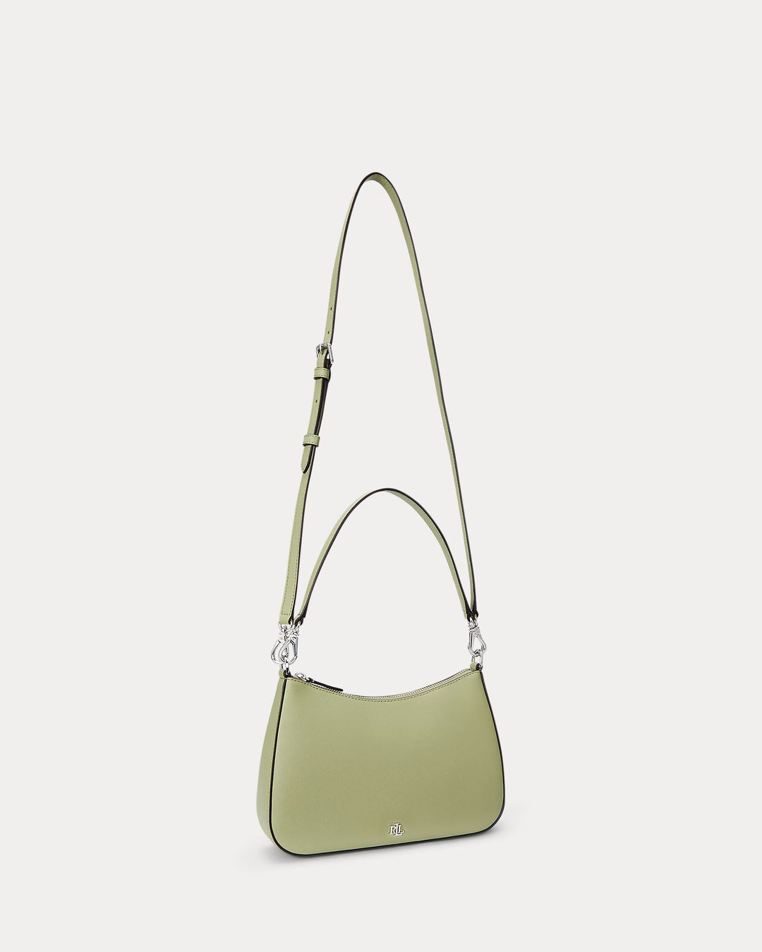 Ralph Lauren Crosshatch Leather Medium Danni Bag