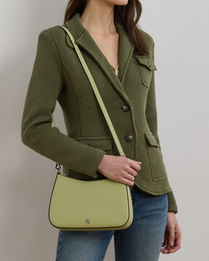 Ralph Lauren Crosshatch Leather Medium Danni Bag