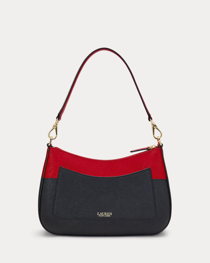 Ralph Lauren Striped Leather Medium Danni Bag