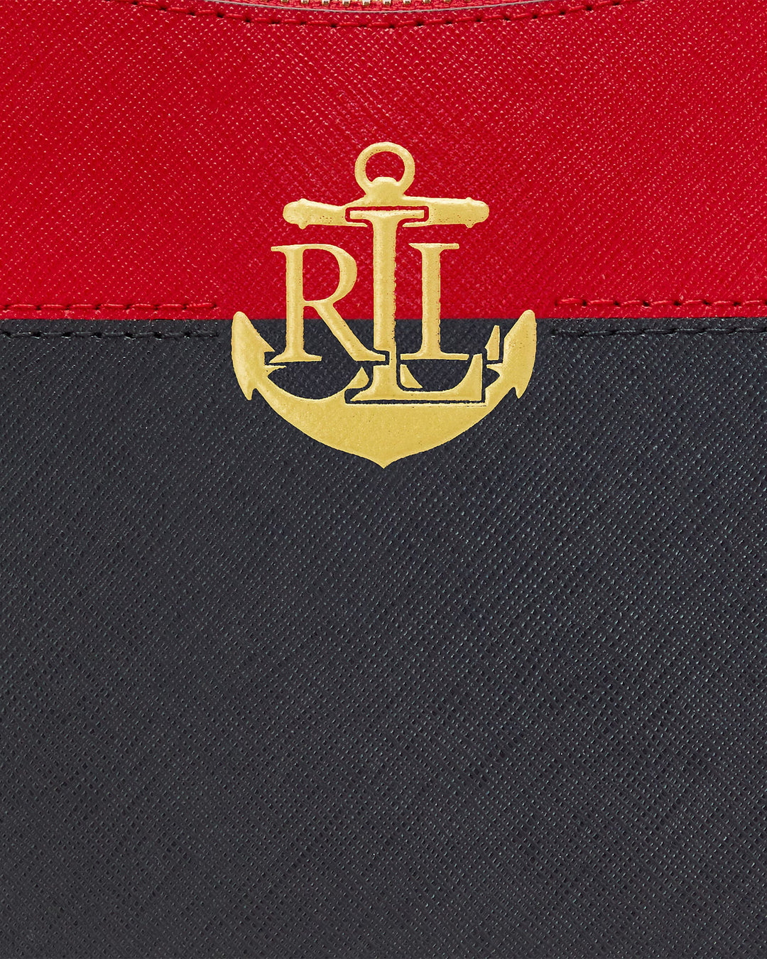 Ralph Lauren Striped Leather Medium Danni Bag