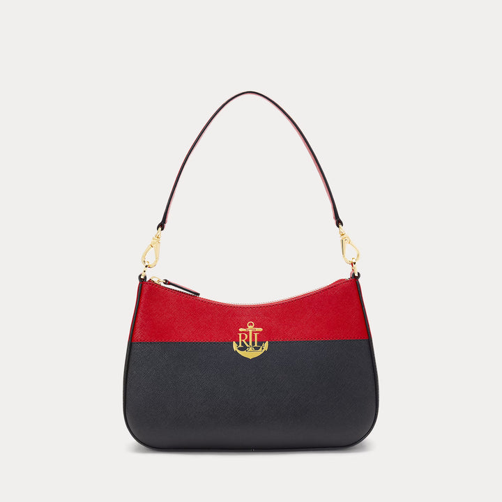 Ralph Lauren Striped Leather Medium Danni Bag