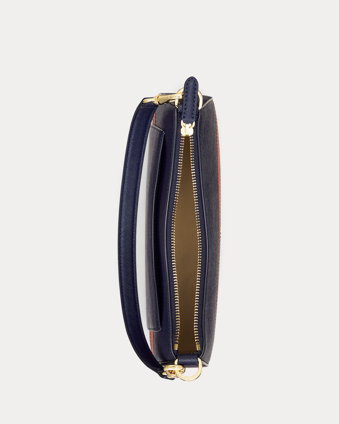 Ralph Lauren Striped Leather Medium Danni Bag