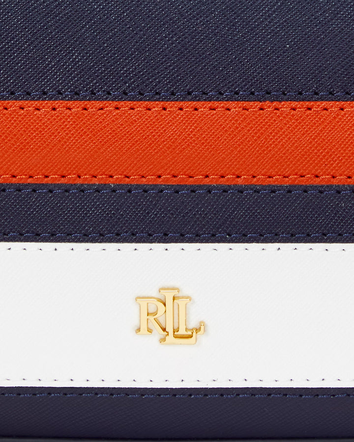 Ralph Lauren Striped Leather Medium Danni Bag