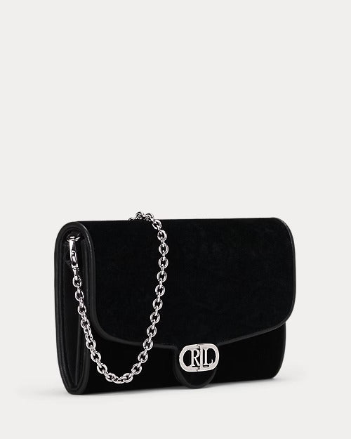 Ralph Lauren Velvet Medium Adair Crossbody