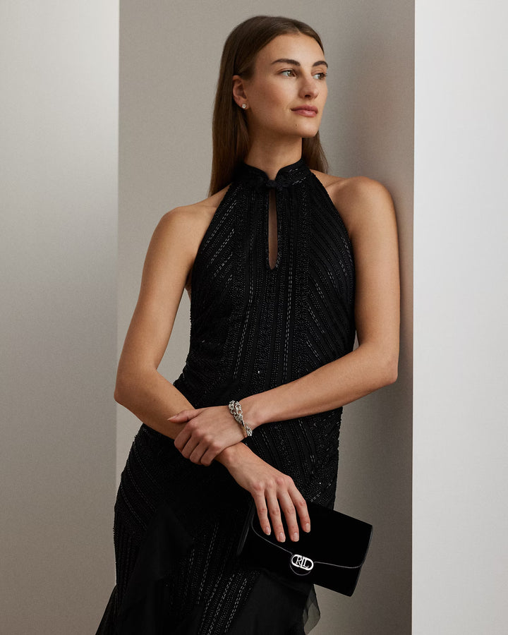 Ralph Lauren Velvet Medium Adair Crossbody