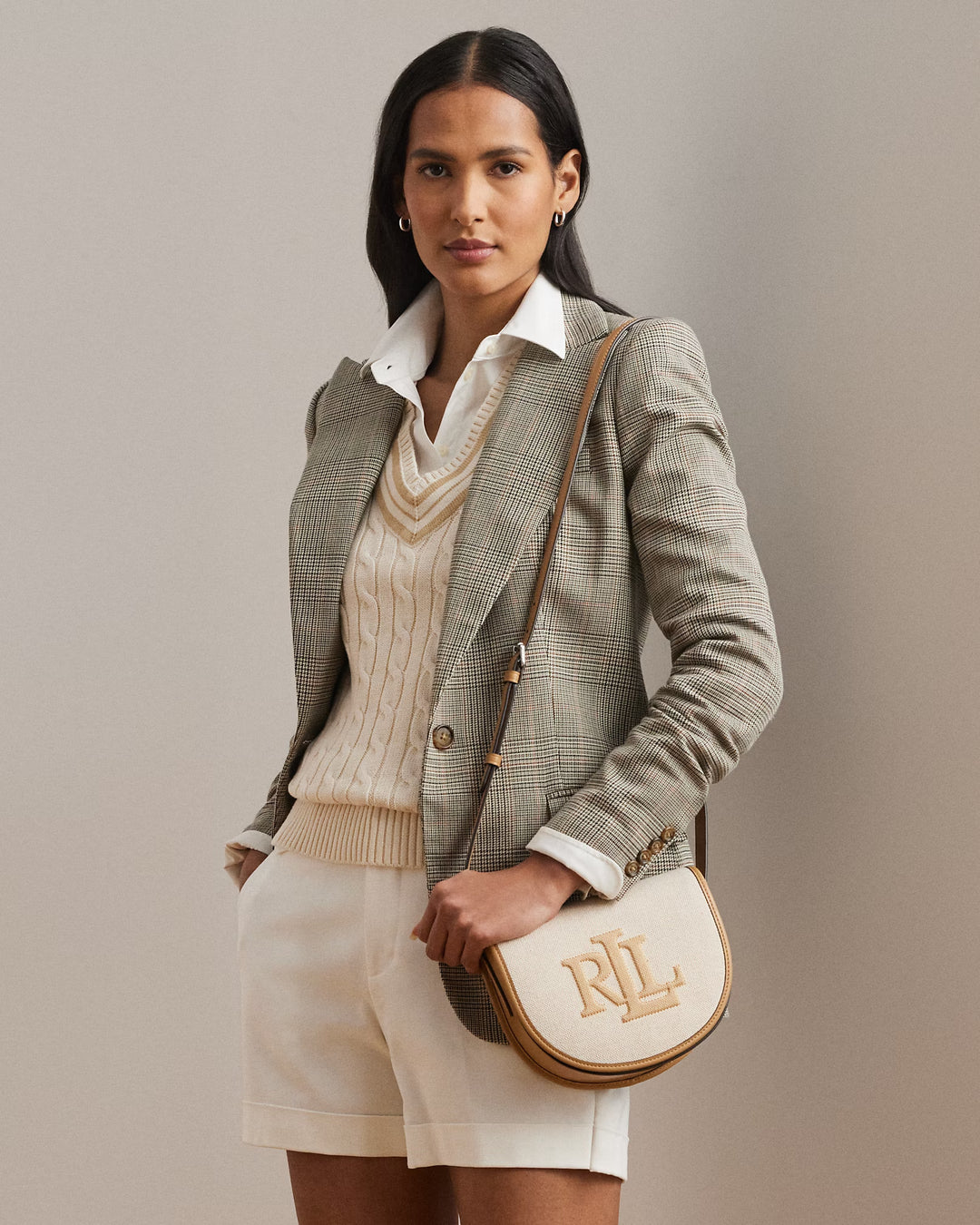 Ralph Lauren Canvas & Leather Medium Witley Crossbody