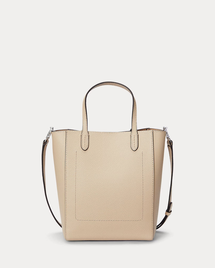 Ralph Lauren Pebbled Leather Small Cameryn Tote Bag