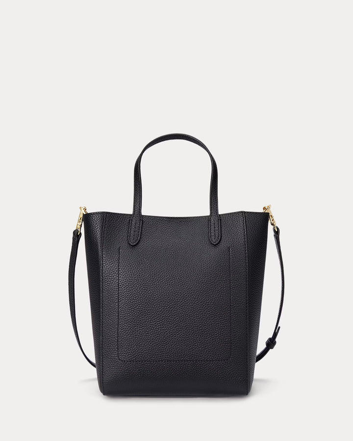 Ralph Lauren Pebbled Leather Small Cameryn Tote Bag