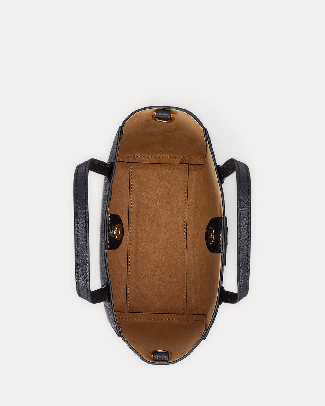 Ralph Lauren Pebbled Leather Small Cameryn Tote Bag